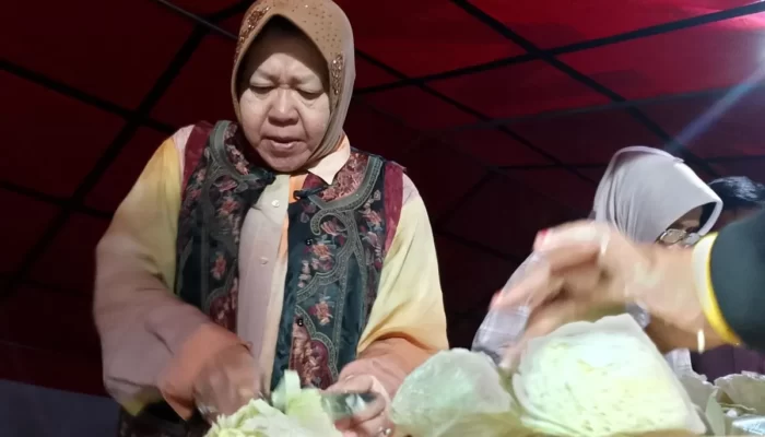 Mensos Tri Rismaharini Pastikan Menu Makanan Bergizi dan Bersih untuk Pengungsi Korban Bencana