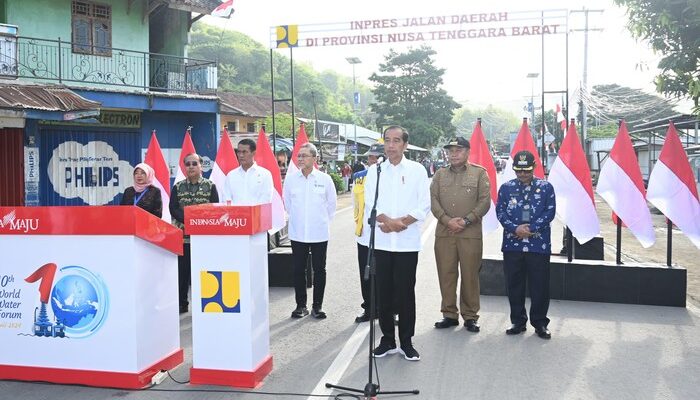 Presiden Jokowi Resmikan Ruas Jalan Daerah di NTB : Panjang 40,63 kilometer dan Total Anggaran Rp211,84 Miliar