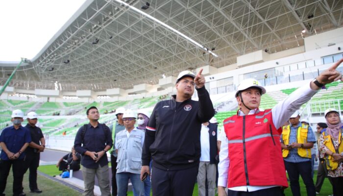 Menpora Dito Pastikan Persiapan PON Dengan Tinjau Stadion Utama Sumut