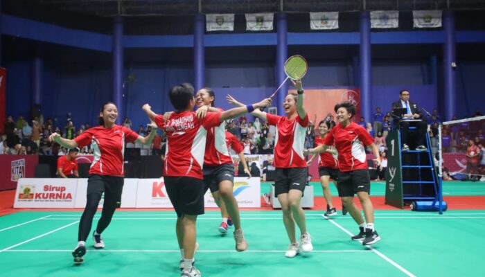 Jateng Raih Medali Emas Usai Kalahkan Jabar di Cabor Bulu Tangkis PON XXI 2024