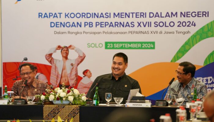 Menpora Dito Bersama Mendagri Tito Lakukan Rakor Terkait Pelaksanaan Peparnas