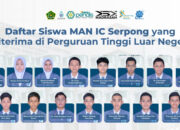 15 Siswa MAN IC Serpong Raih Beasiswa dari Kampus Ternama Dunia