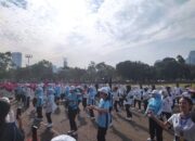 Semangat Kebugaran Menggema Funwalk Lewat Senam Nusantara di Indonesia Sports Summit 2025