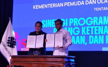 Kemnaker dan Kemenpora Perkuat Kolaborasi, Siapkan Magang 150 Ribu Orang dan Pelatihan Vokasi